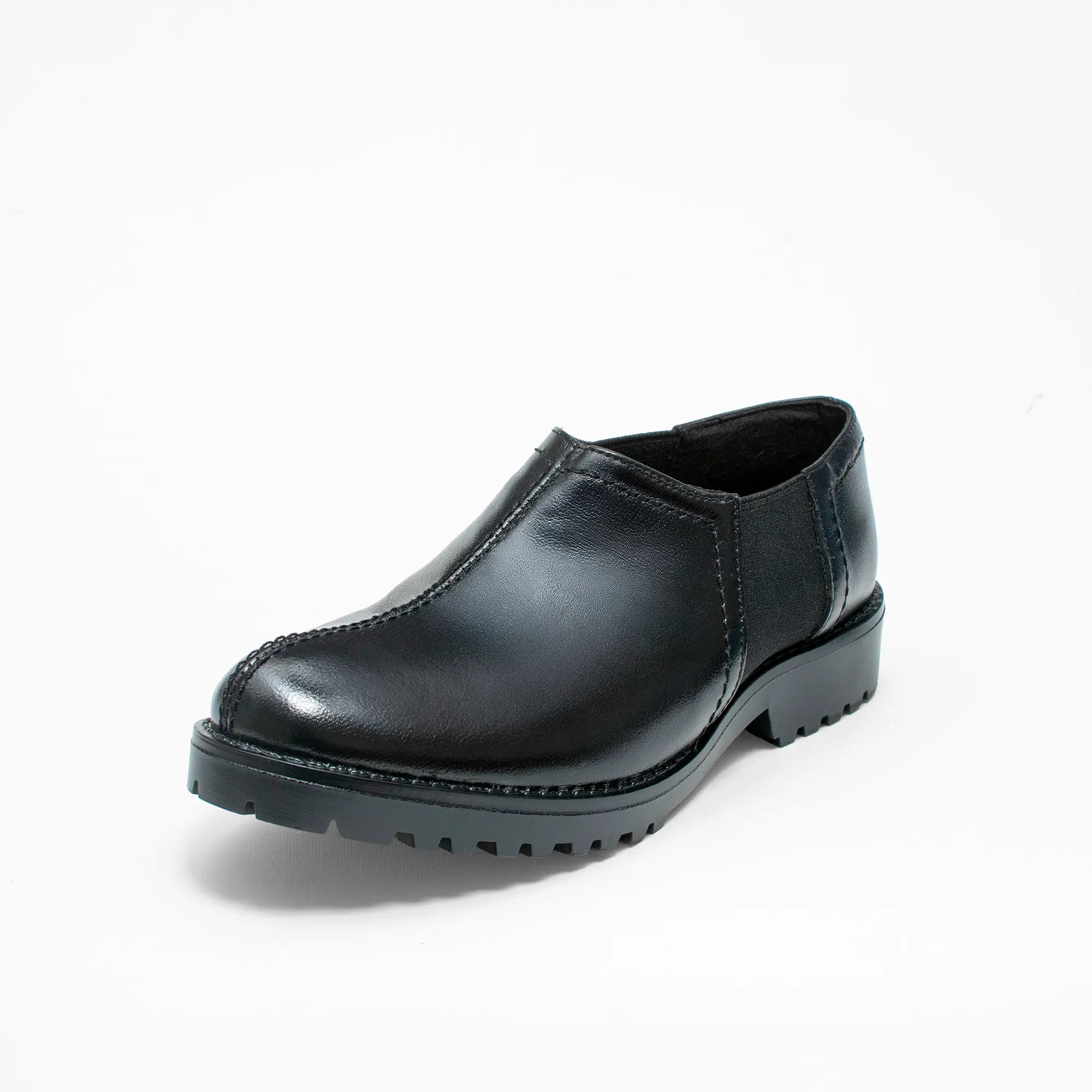 Mocasín Negro Suela Chunky SSC