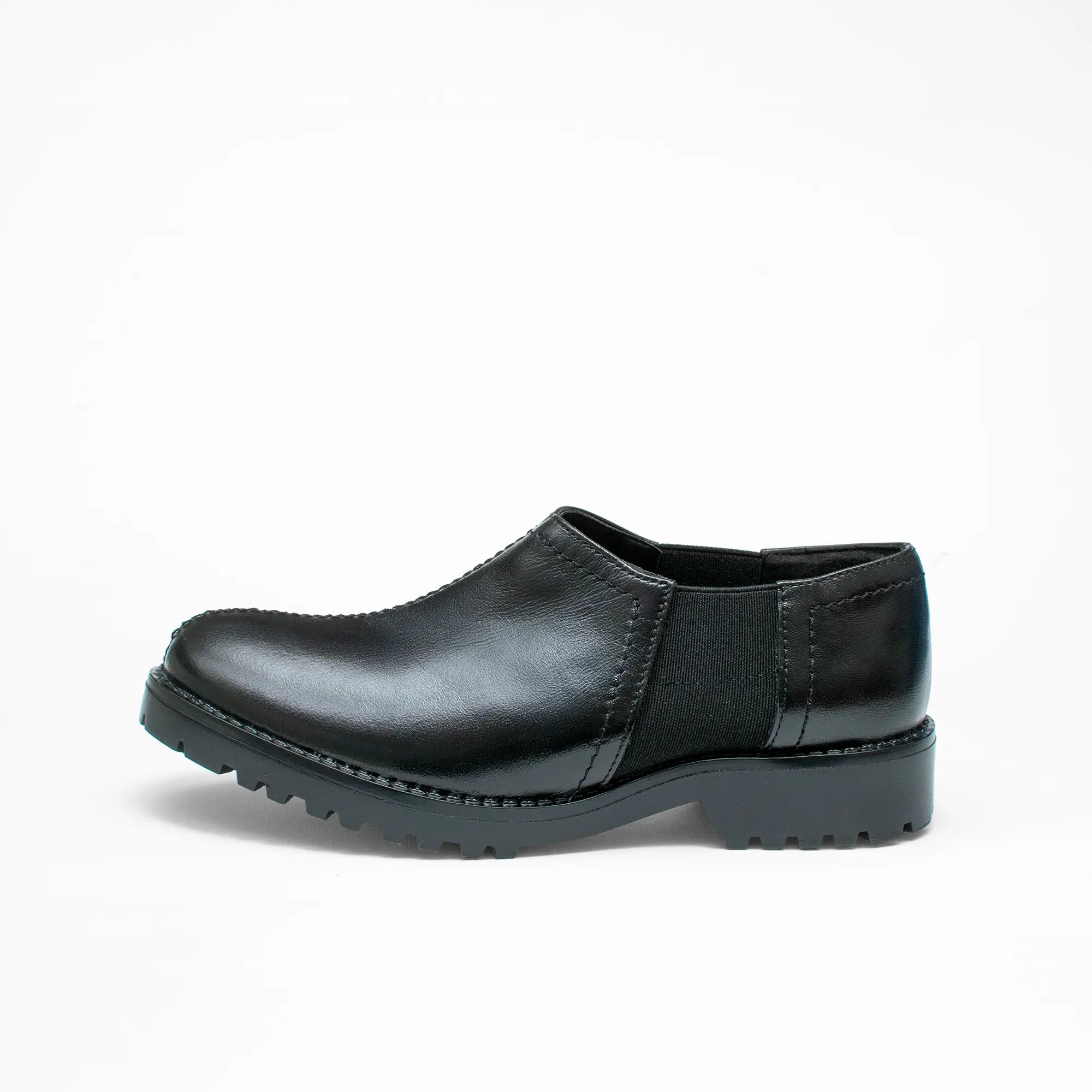 Mocasín Negro Suela Chunky SSC