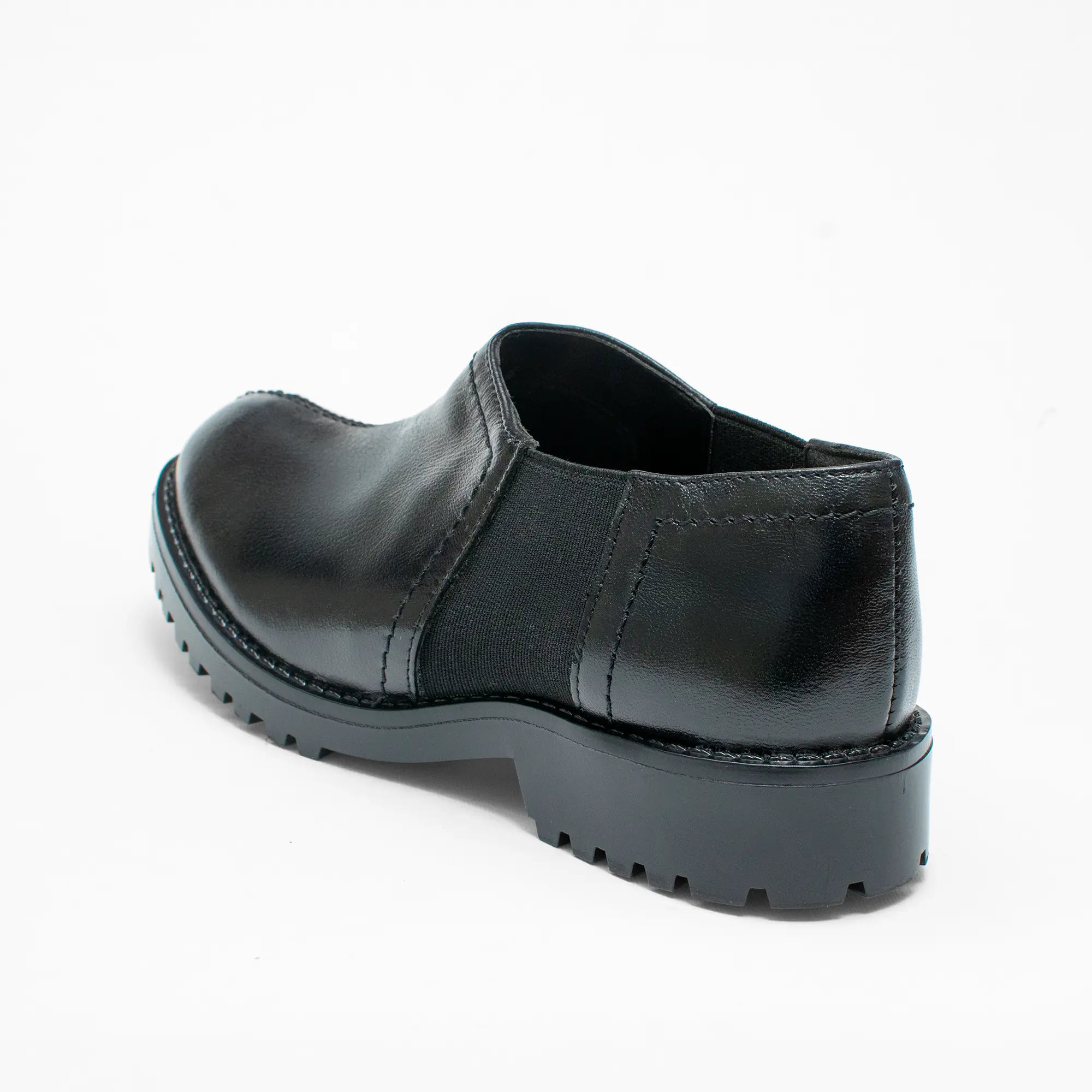 Mocasín Negro Suela Chunky SSC