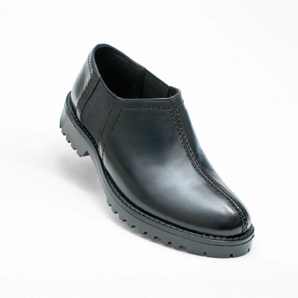 Mocasín Negro Suela Chunky SSC