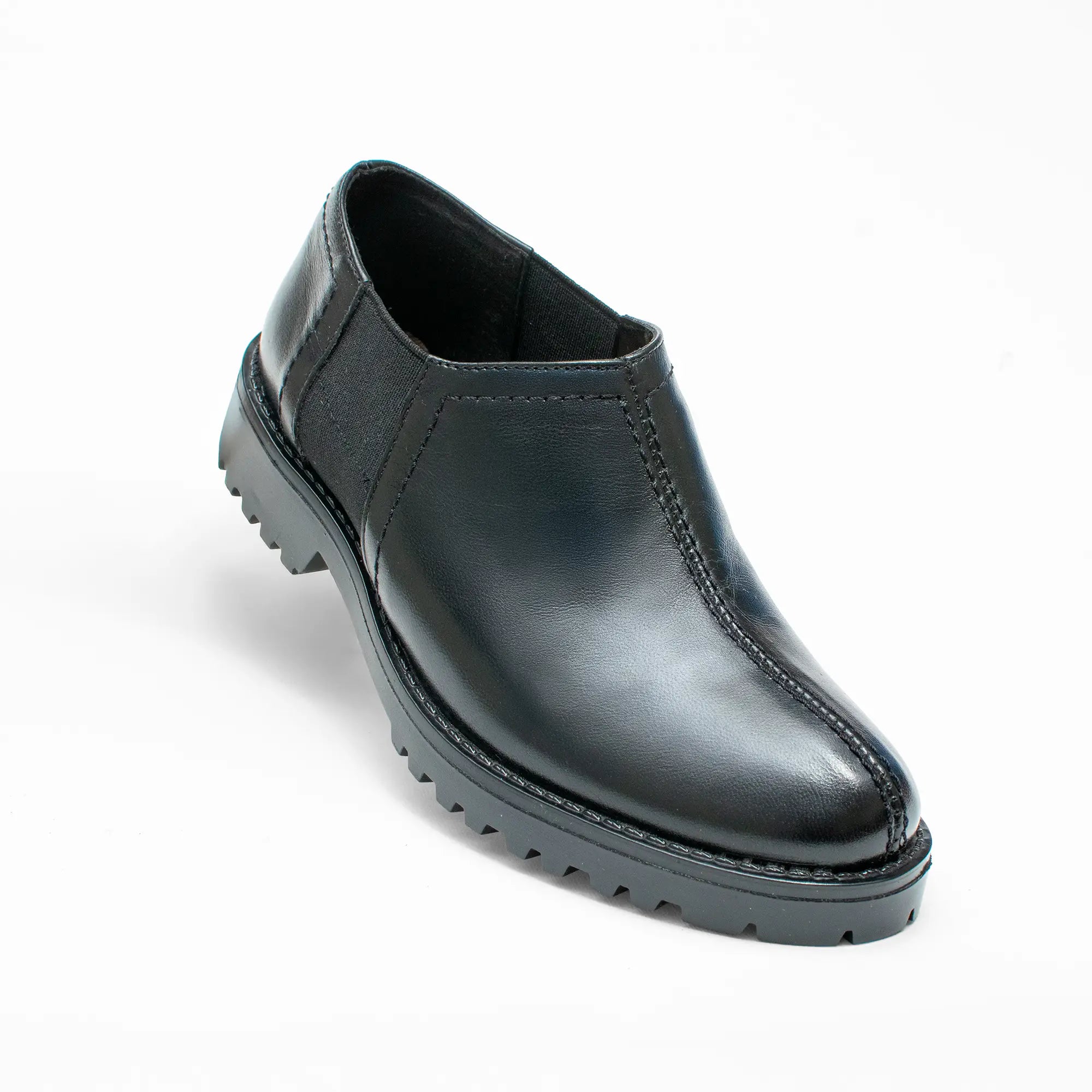 Mocasín Negro Suela Chunky SSC