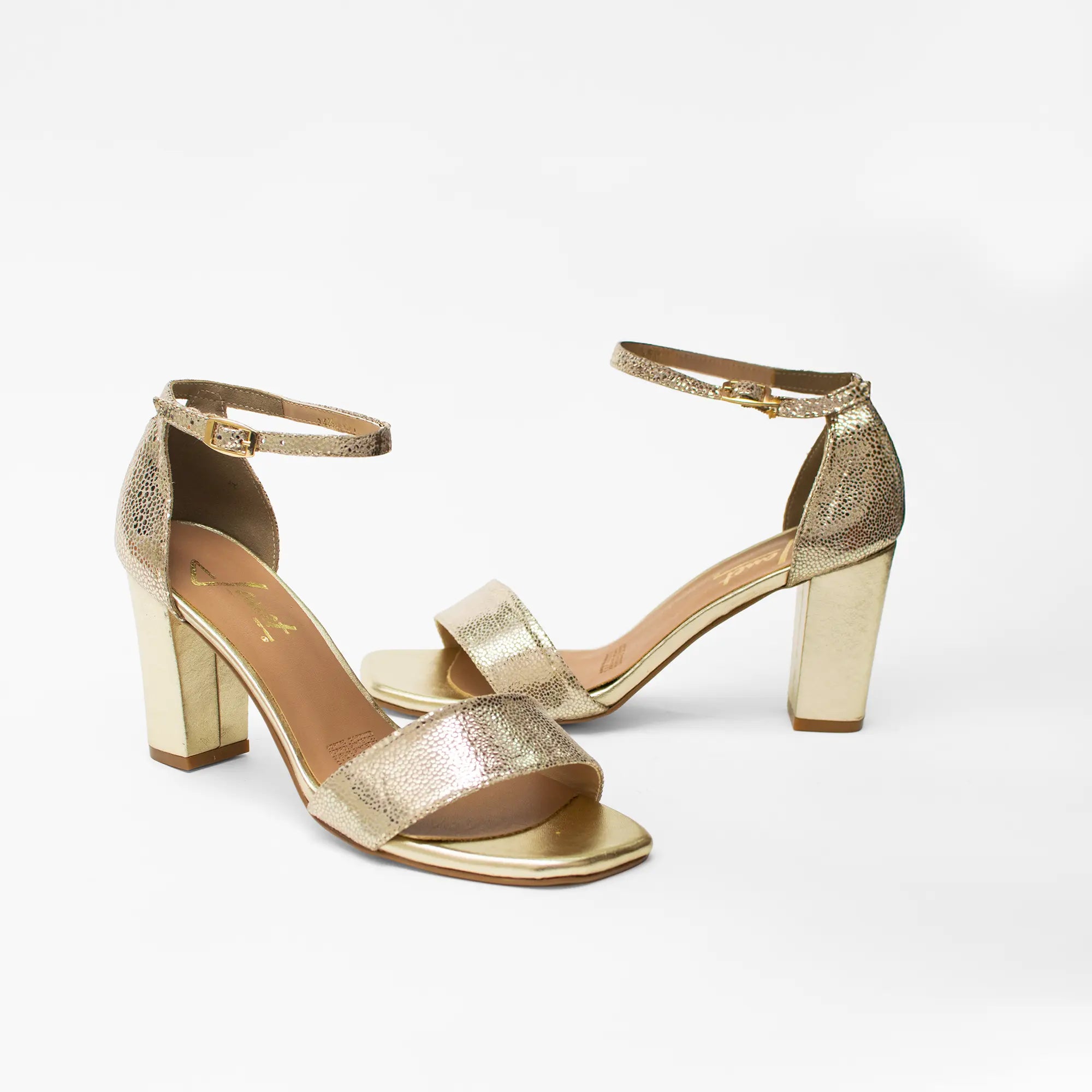 Sandalia Tacón Dorado SSC