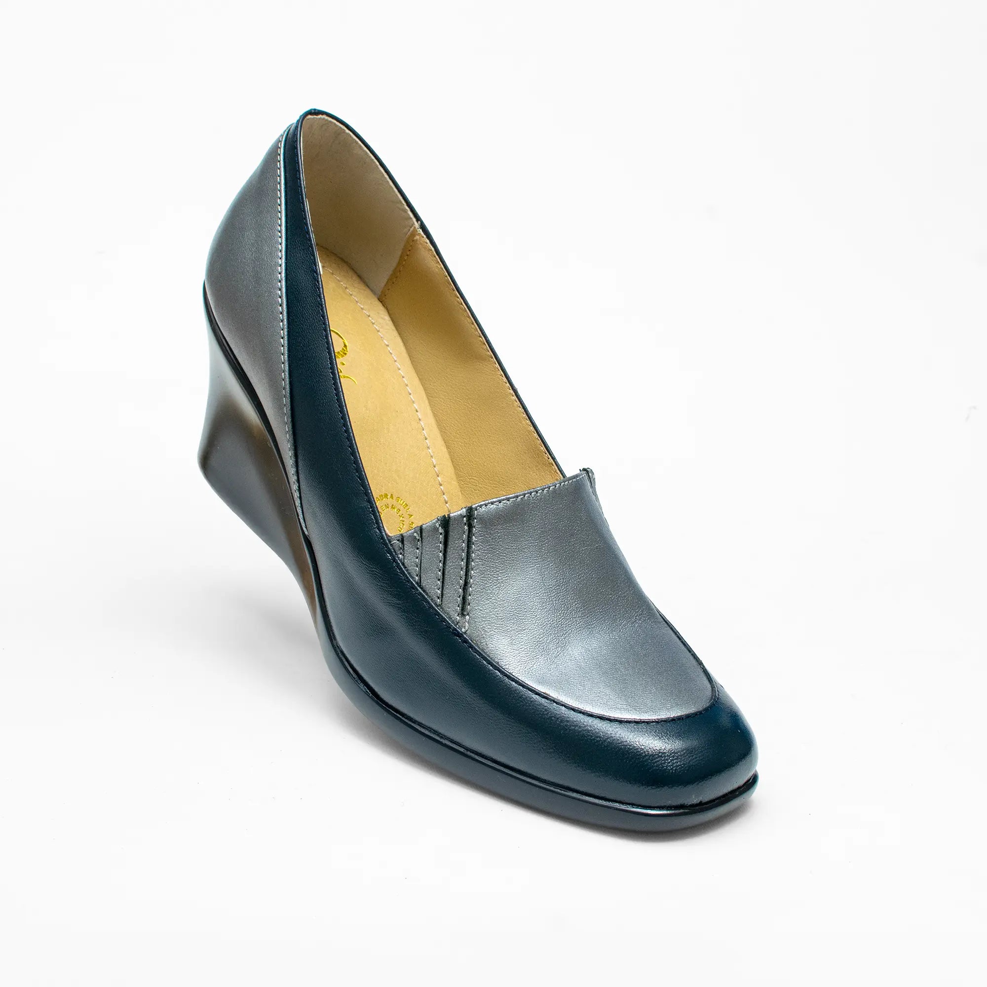 Mocasín con Cuña Azul