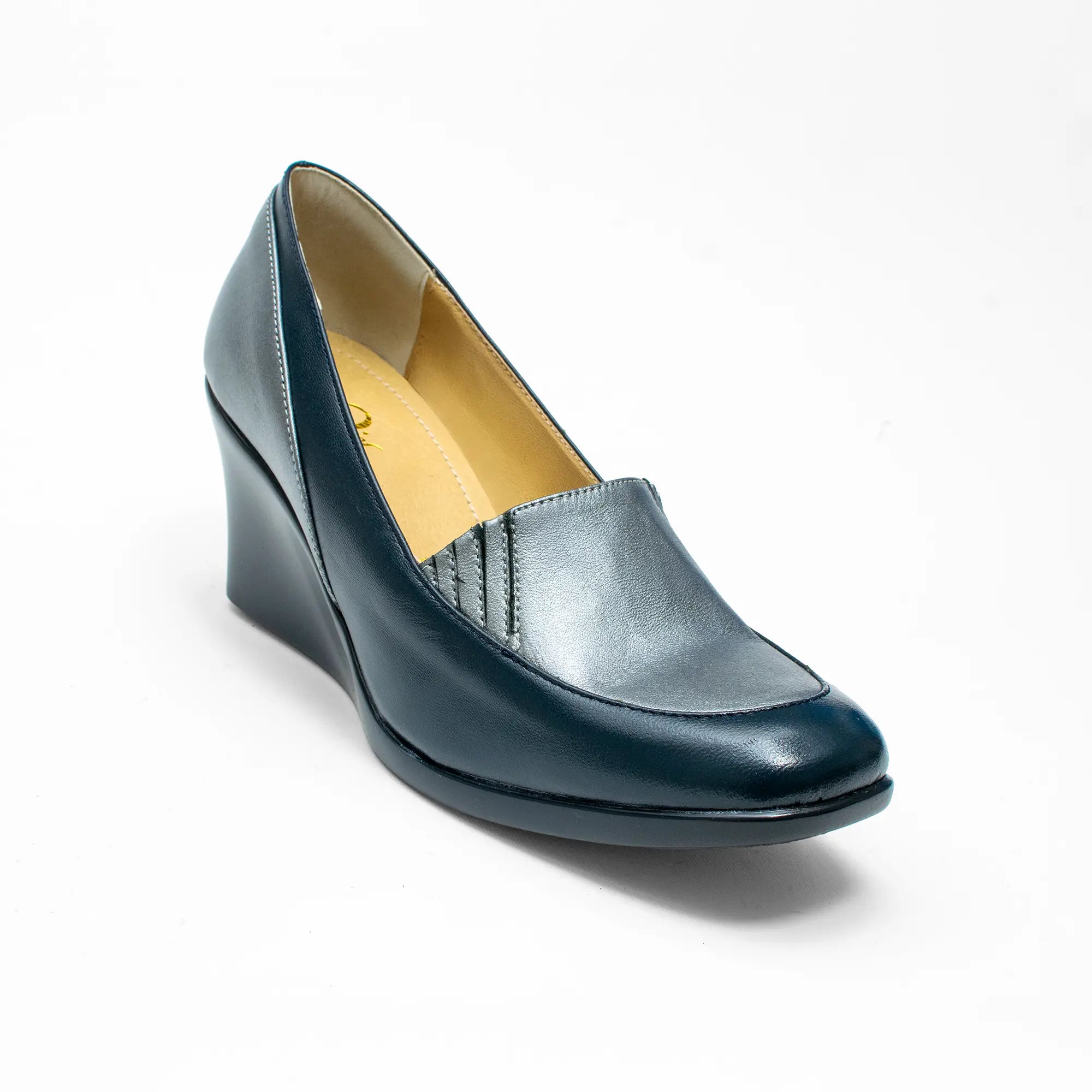 Mocasín con Cuña Azul