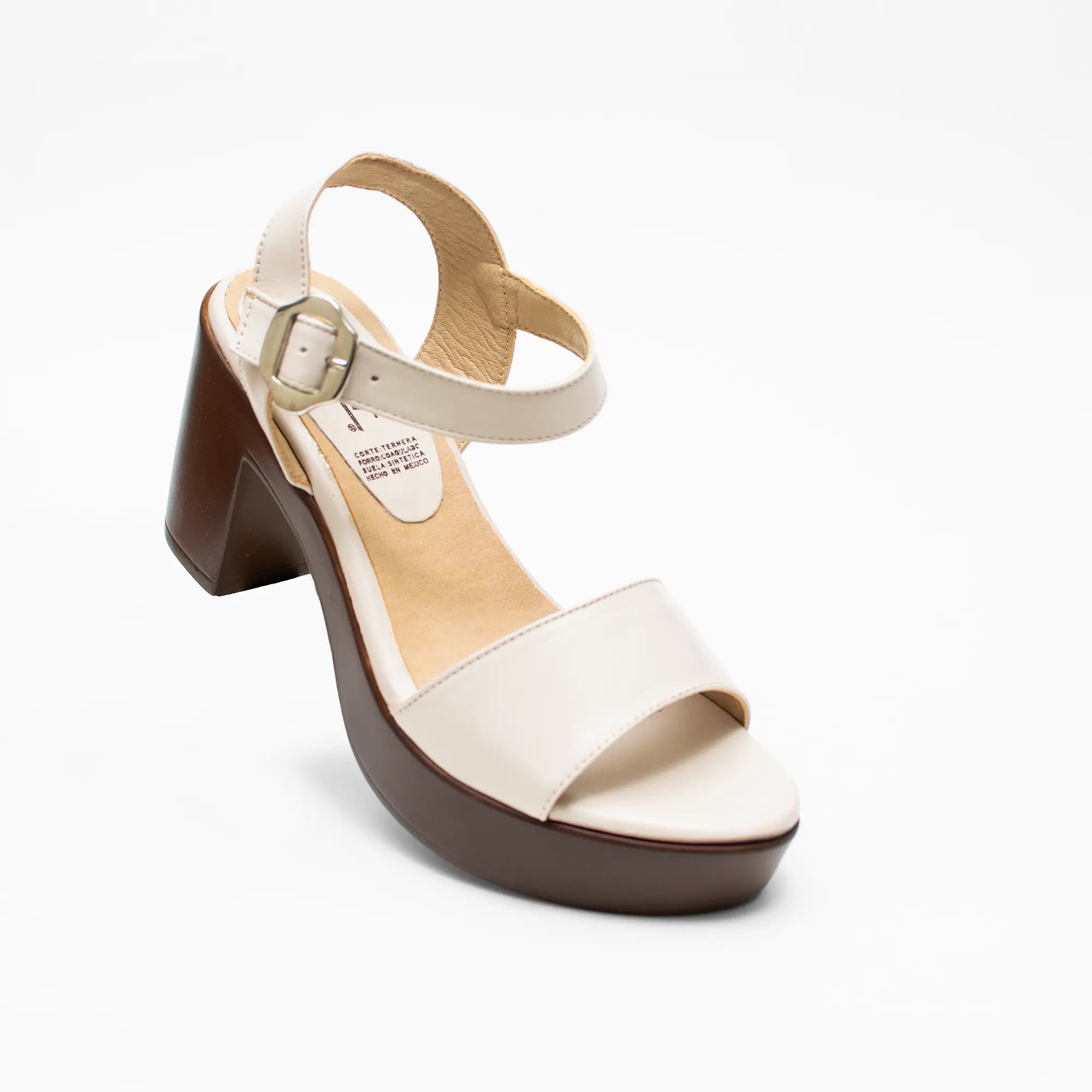 Sandalia Plataforma Crema SSC
