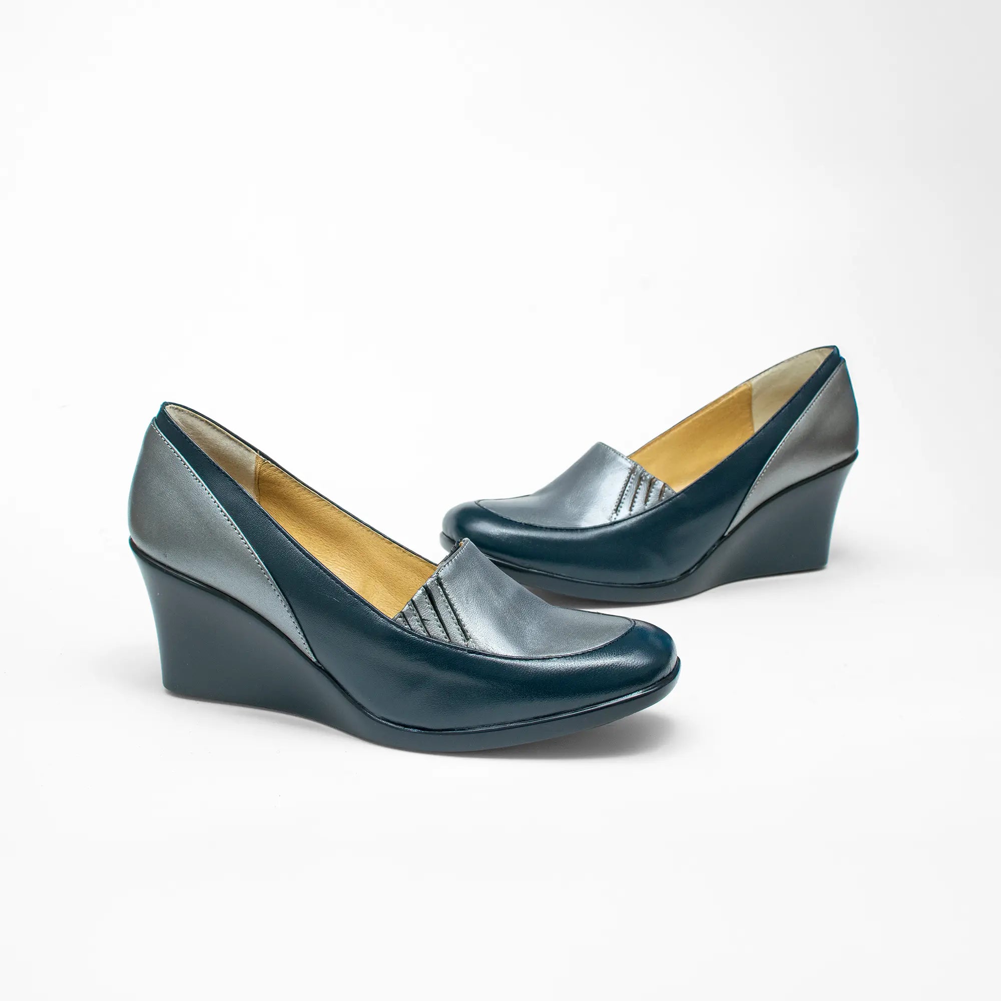 Mocasín con Cuña Azul