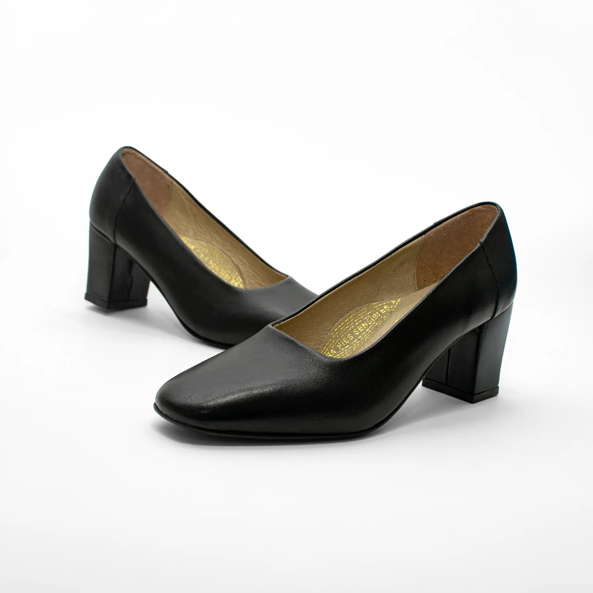 Zapato Tacón Medio Ancho Negro SKU