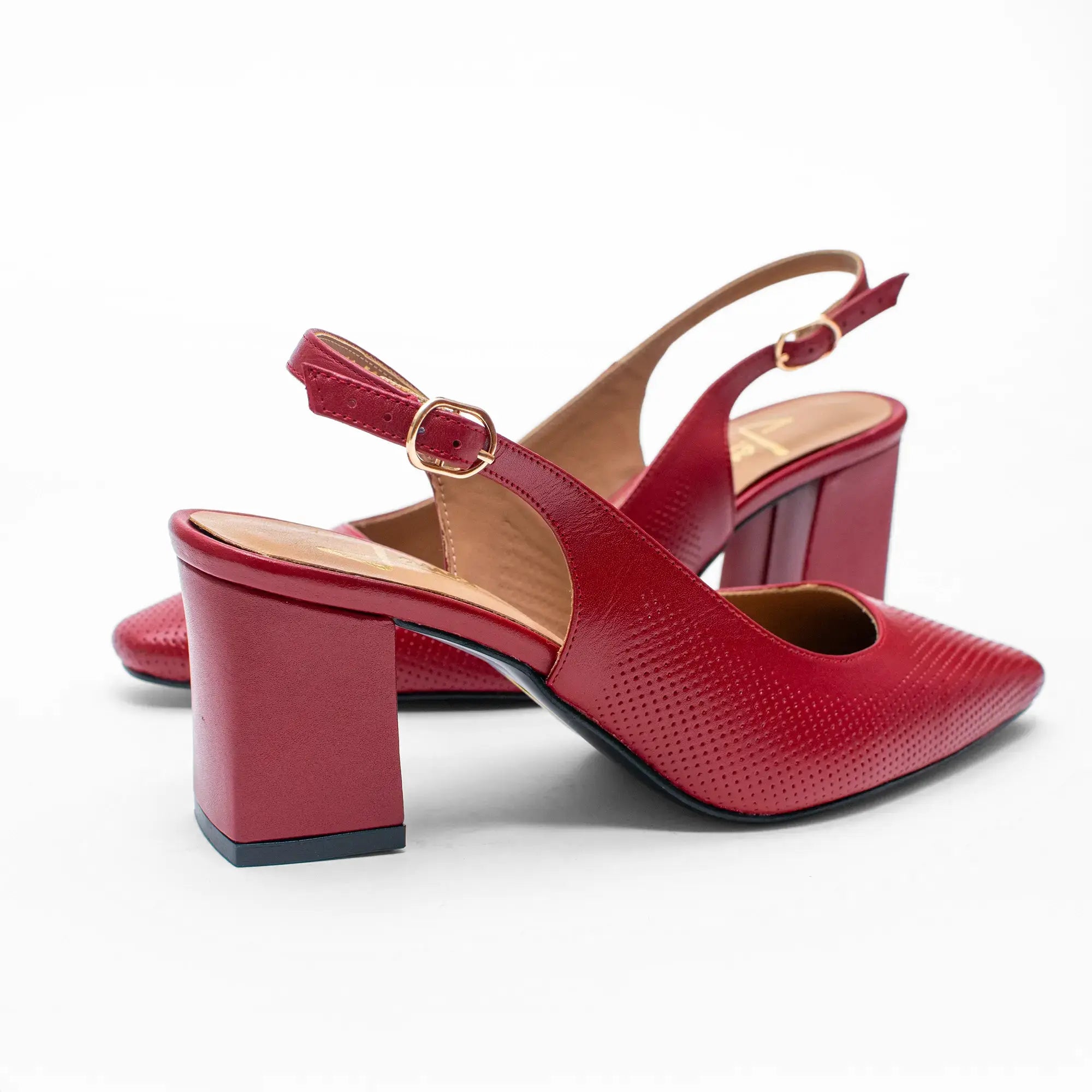 Zapato Piel Rojo 9020