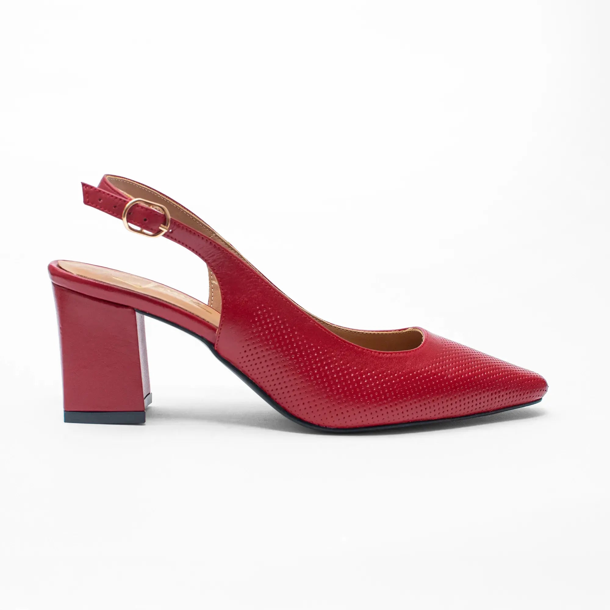 Zapato Piel Rojo 9020