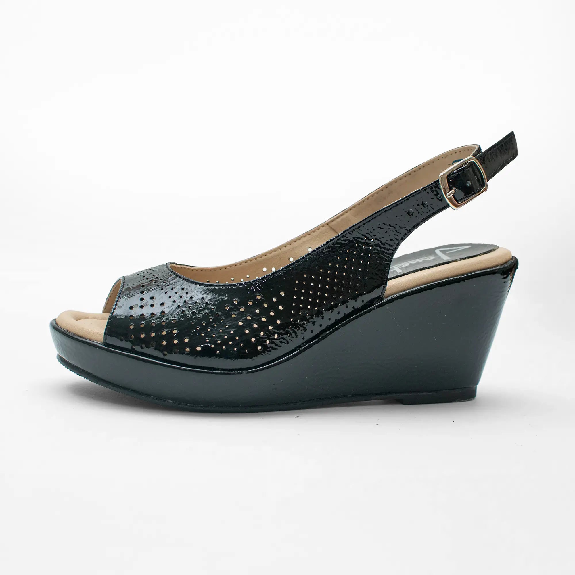 Sandalia Piel Negro 0039