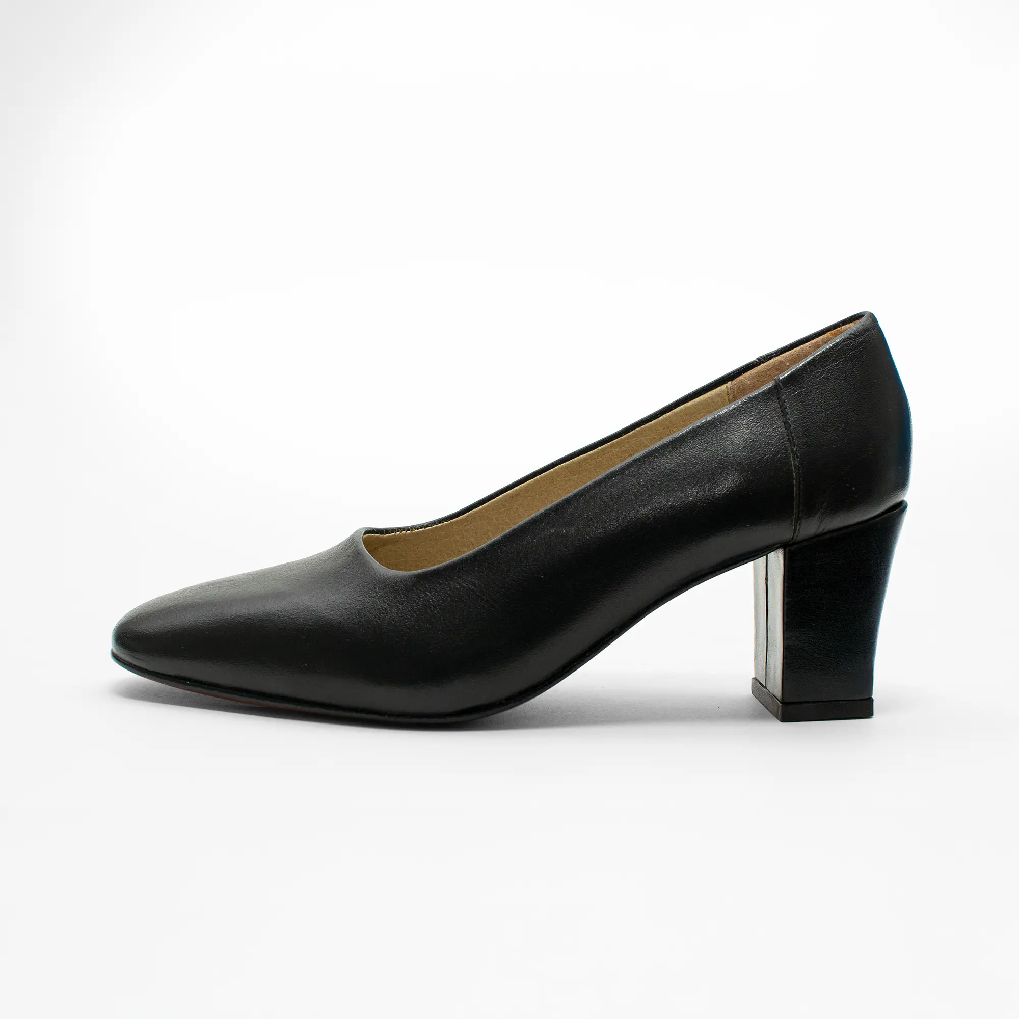Zapato Tacón Medio Ancho Negro SKU