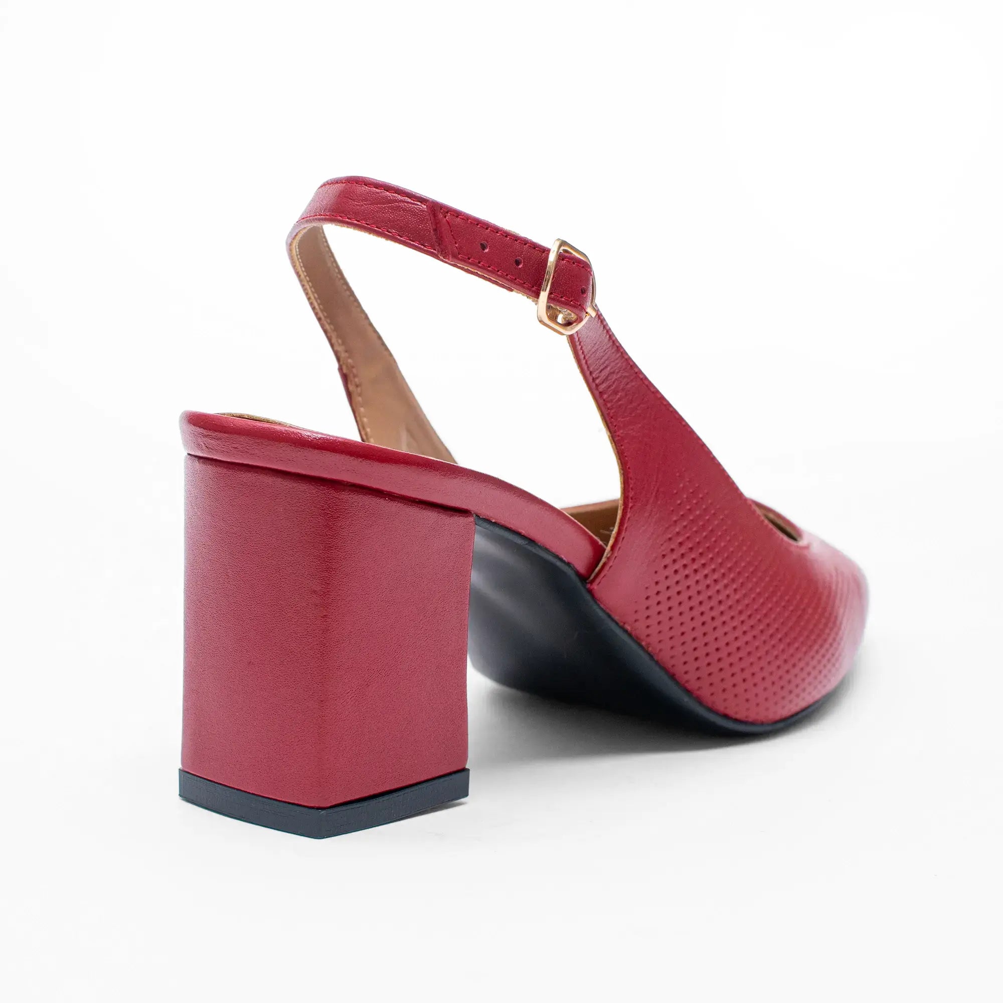 Zapato Piel Rojo 9020