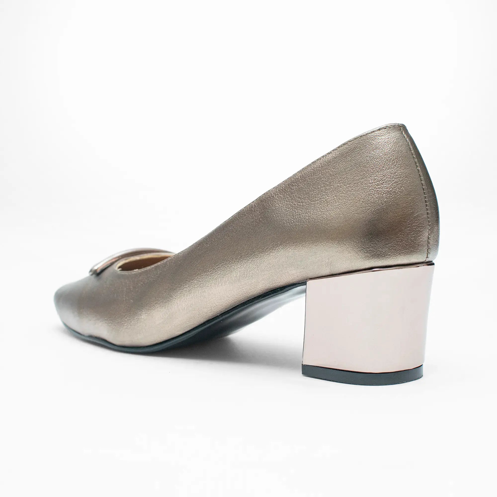 Zapato Piel Seda Champagne 0761