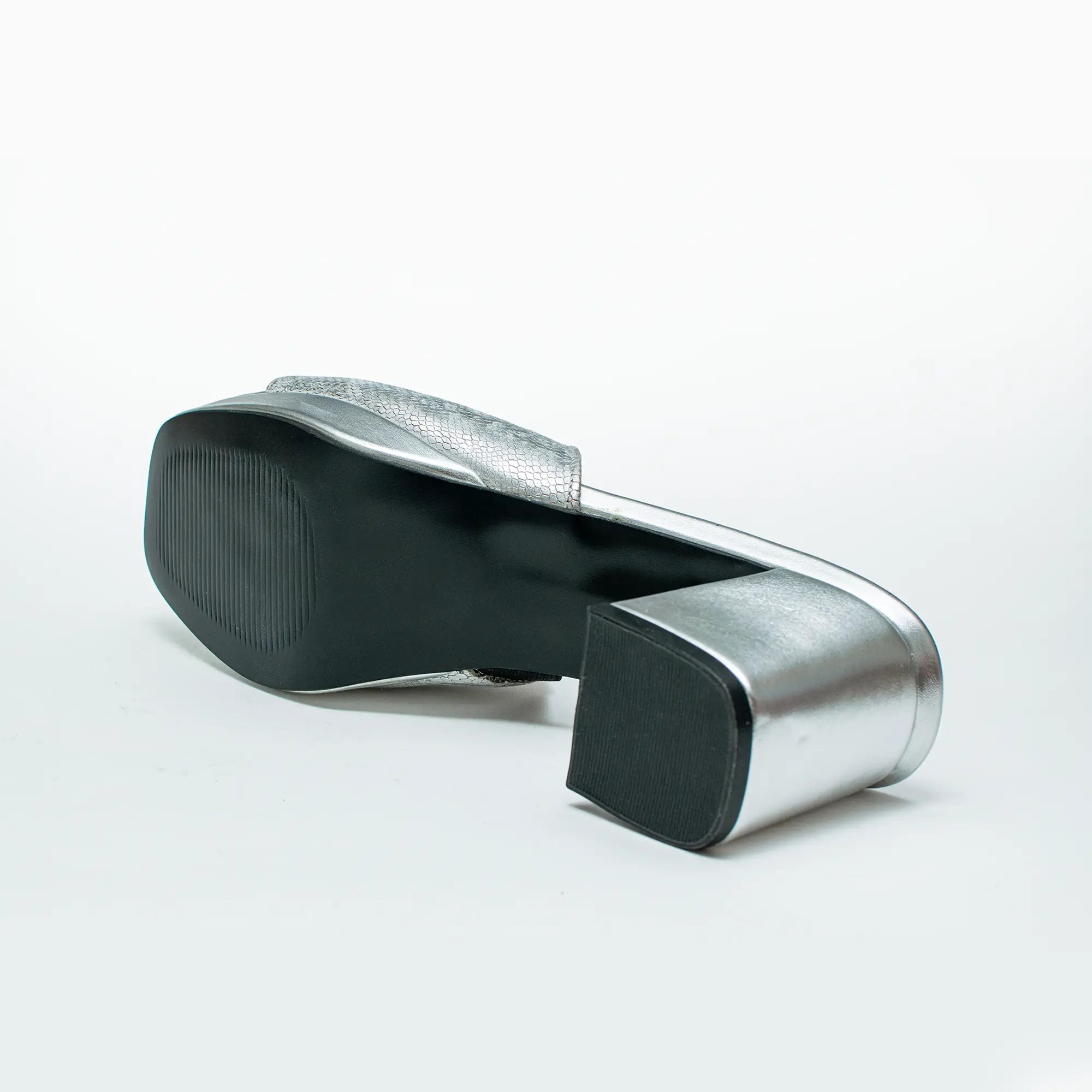 Sandalia Mule Plata 1034