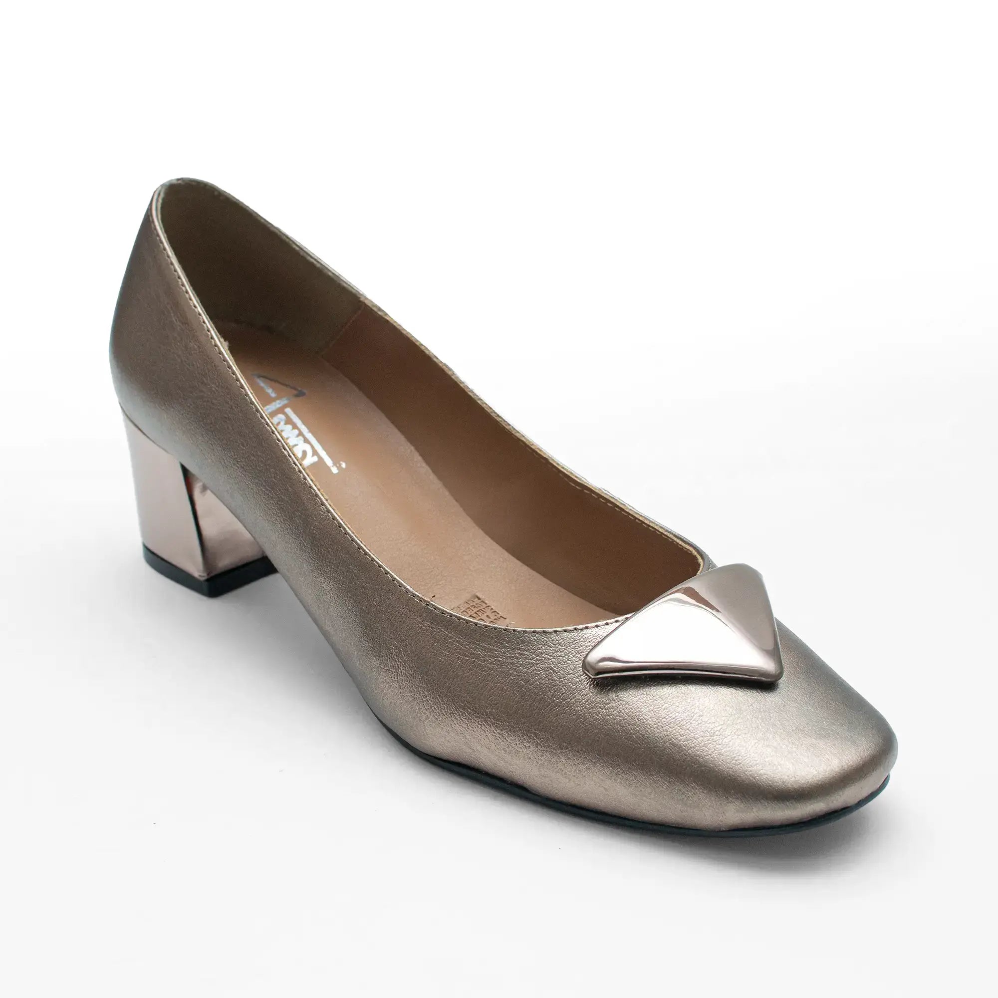 Zapato Piel Seda Champagne 0761